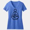 Women's Perfect Blend ® CVC V Neck Tee Thumbnail