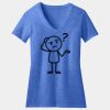 Women's Perfect Blend ® CVC V Neck Tee Thumbnail