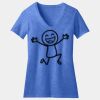 Women's Perfect Blend ® CVC V Neck Tee Thumbnail