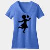 Women's Perfect Blend ® CVC V Neck Tee Thumbnail