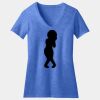 Women's Perfect Blend ® CVC V Neck Tee Thumbnail