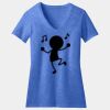 Women's Perfect Blend ® CVC V Neck Tee Thumbnail