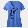 Women's Perfect Blend ® CVC V Neck Tee Thumbnail
