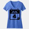 Women's Perfect Blend ® CVC V Neck Tee Thumbnail