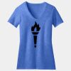Women's Perfect Blend ® CVC V Neck Tee Thumbnail