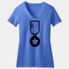 Women's Perfect Blend ® CVC V Neck Tee Thumbnail
