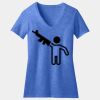 Women's Perfect Blend ® CVC V Neck Tee Thumbnail