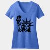 Women's Perfect Blend ® CVC V Neck Tee Thumbnail