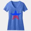 Women's Perfect Blend ® CVC V Neck Tee Thumbnail