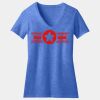 Women's Perfect Blend ® CVC V Neck Tee Thumbnail