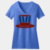 Women's Perfect Blend ® CVC V Neck Tee Thumbnail