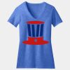 Women's Perfect Blend ® CVC V Neck Tee Thumbnail