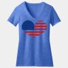 Women's Perfect Blend ® CVC V Neck Tee Thumbnail