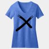 Women's Perfect Blend ® CVC V Neck Tee Thumbnail