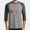 Mens Perfect Tri ® 3/4 Sleeve Raglan Thumbnail