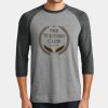 Mens Perfect Tri ® 3/4 Sleeve Raglan Thumbnail