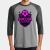 Mens Perfect Tri ® 3/4 Sleeve Raglan Thumbnail