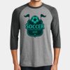 Mens Perfect Tri ® 3/4 Sleeve Raglan Thumbnail