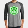 Mens Perfect Tri ® 3/4 Sleeve Raglan Thumbnail