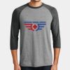 Mens Perfect Tri ® 3/4 Sleeve Raglan Thumbnail