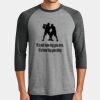 Mens Perfect Tri ® 3/4 Sleeve Raglan Thumbnail