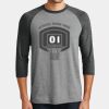 Mens Perfect Tri ® 3/4 Sleeve Raglan Thumbnail