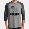 Mens Perfect Tri ® 3/4 Sleeve Raglan Thumbnail