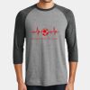 Mens Perfect Tri ® 3/4 Sleeve Raglan Thumbnail