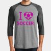 Mens Perfect Tri ® 3/4 Sleeve Raglan Thumbnail