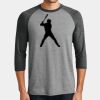 Mens Perfect Tri ® 3/4 Sleeve Raglan Thumbnail
