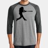 Mens Perfect Tri ® 3/4 Sleeve Raglan Thumbnail