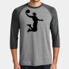 Mens Perfect Tri ® 3/4 Sleeve Raglan Thumbnail