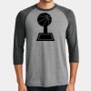 Mens Perfect Tri ® 3/4 Sleeve Raglan Thumbnail