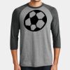 Mens Perfect Tri ® 3/4 Sleeve Raglan Thumbnail