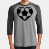 Mens Perfect Tri ® 3/4 Sleeve Raglan Thumbnail