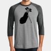 Mens Perfect Tri ® 3/4 Sleeve Raglan Thumbnail