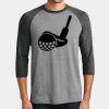 Mens Perfect Tri ® 3/4 Sleeve Raglan Thumbnail