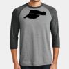 Mens Perfect Tri ® 3/4 Sleeve Raglan Thumbnail