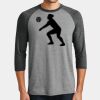 Mens Perfect Tri ® 3/4 Sleeve Raglan Thumbnail