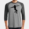 Mens Perfect Tri ® 3/4 Sleeve Raglan Thumbnail