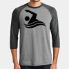 Mens Perfect Tri ® 3/4 Sleeve Raglan Thumbnail