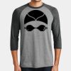 Mens Perfect Tri ® 3/4 Sleeve Raglan Thumbnail