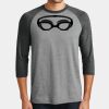 Mens Perfect Tri ® 3/4 Sleeve Raglan Thumbnail