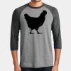 Mens Perfect Tri ® 3/4 Sleeve Raglan Thumbnail