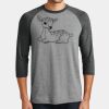 Mens Perfect Tri ® 3/4 Sleeve Raglan Thumbnail