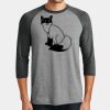 Mens Perfect Tri ® 3/4 Sleeve Raglan Thumbnail