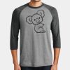 Mens Perfect Tri ® 3/4 Sleeve Raglan Thumbnail