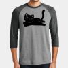 Mens Perfect Tri ® 3/4 Sleeve Raglan Thumbnail
