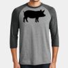 Mens Perfect Tri ® 3/4 Sleeve Raglan Thumbnail