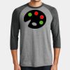 Mens Perfect Tri ® 3/4 Sleeve Raglan Thumbnail